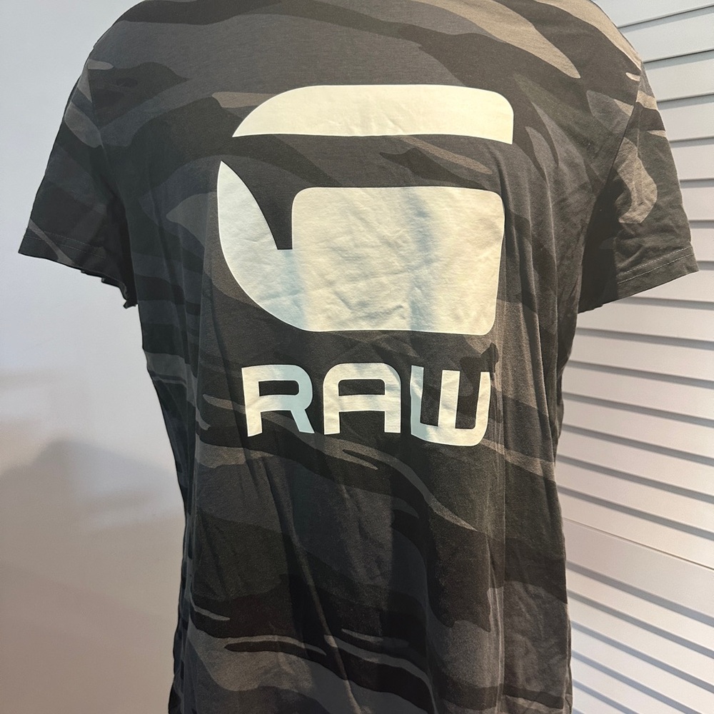 G-Star Men's Camo Tee - Gray and Black